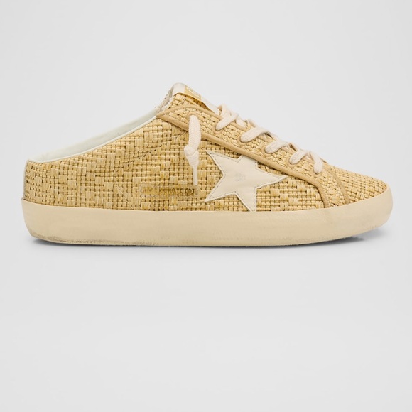 ⭐️RARE Golden Goose Superstar Sabot Raffia Low-Top Sneakers sz 10 / 40 ⭐️ NIB - Picture 4 of 7